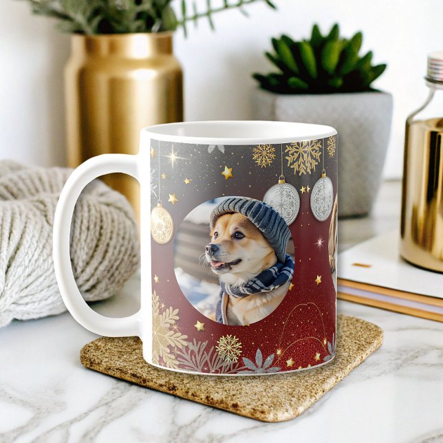 Taza De Café fotos de mascotas de perros de vacaciones personal (Subido por el creador)