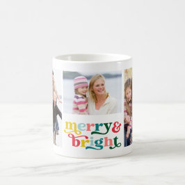 Taza De Café Fotos de Navidades Adorables Merry y Bright