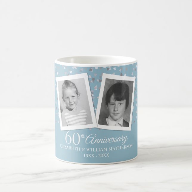 Taza De Café Fotos de tu infancia: 60 años de Boda (Centro)