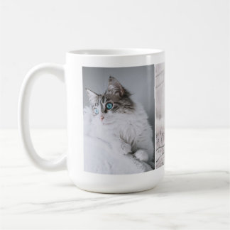Taza De Café Fotos de tu mascota gato perro Collage