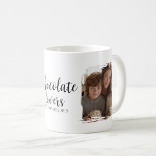Taza De Café Fotos establecidas para amantes del chocolate