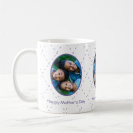 Taza De Café Fotos familiares del Día de la Madre de Purple Thr
