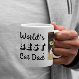 Taza De Café Fotos personalizadas del mejor gato del mundo