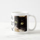 Taza De Café Fotos personalizadas del mejor gato del mundo (Derecha)