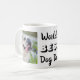 Taza De Café Fotos personalizadas del mejor perro del mundo (Anverso izquierdo)