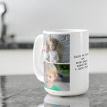 Taza De Café Fotos personalizadas y texto<br><div class="desc">Fotos y texto personalizados - Foto de Ricaso para conservar el sake - añada tus propias fotos y texto - regalos para mantener fotos</div>