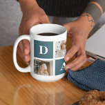 Taza De Café Fotos y regalos de papi verde de los padres de la<br><div class="desc">Una moderna foto de los padres de un collage es un regalo personalizado que combina múltiples fotos de un padre o una figura del padre de una manera creativa y elegante. Implica seleccionar varias imágenes significativas y organizarlas en un formato de collage, a menudo con diseños superpuestos o similares a...</div>