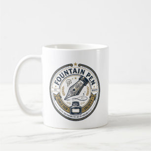 Taza De Café Fountain Pen Society - Pluma Estilográfica Minimal