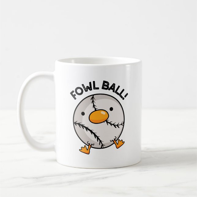 Taza De Café Fowball Funny Sports Pun (Izquierda)