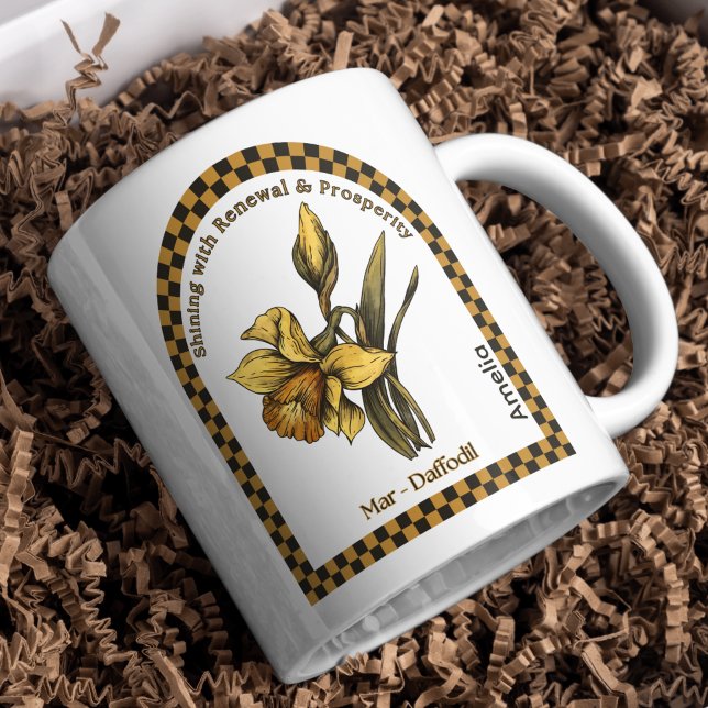 Taza De Café Fower Mes de Marzo Personalizada (Subido por el creador)