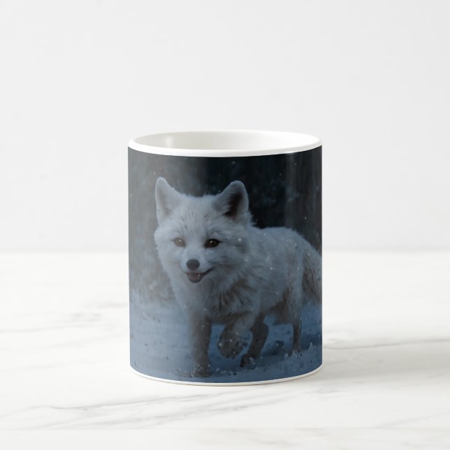 Taza De Café Fox blanca ártica (Centro)