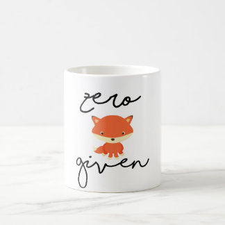 Taza De Café Fox cero dado