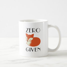 Taza De Café Fox cero dado