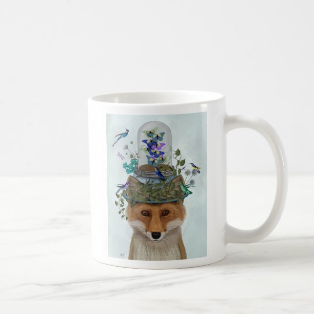 Taza De Café Fox con mariposa Bell Jar (Derecha)