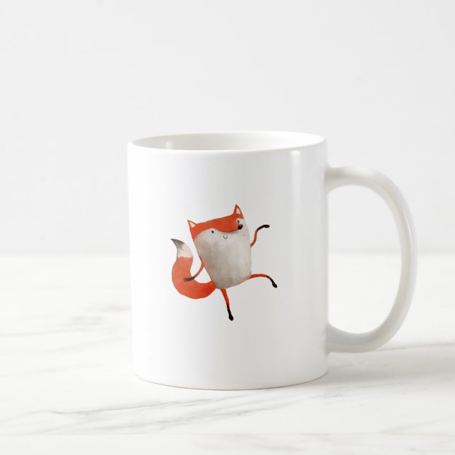 Taza De Café Fox de baile feliz (Derecha)