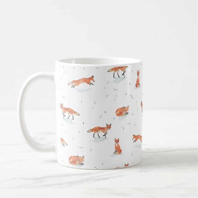 Taza De Café Fox del invierno (Izquierda)