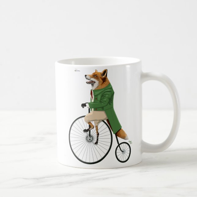 Taza De Café Fox en la bici (Derecha)