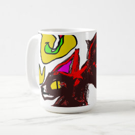 Taza De Café Fox jugando en otoño