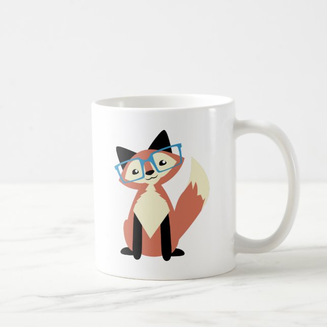Taza De Café Fox lindo de los vidrios del inconformista (Derecha)