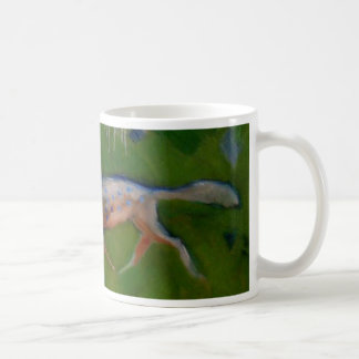 Taza De Café Fox manchado azul increíblemente raro