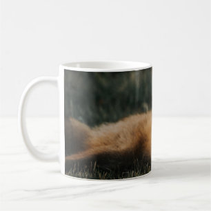 TAZA DE CAFÉ FOX MARRÓN SOBRE EL TERRENO