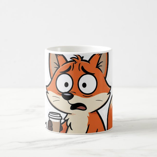 Taza De Café Fox Meme Cartoon Funny (Centro)