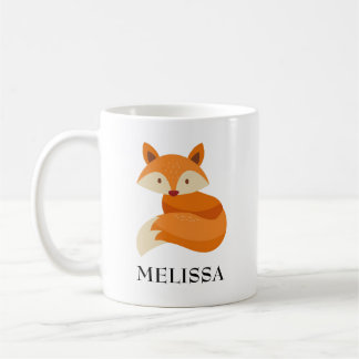Taza De Café Fox Name Personalized