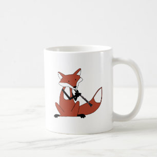 Taza De Café Fox que juega el Clarinet