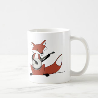 Taza De Café Fox que toca el banjo