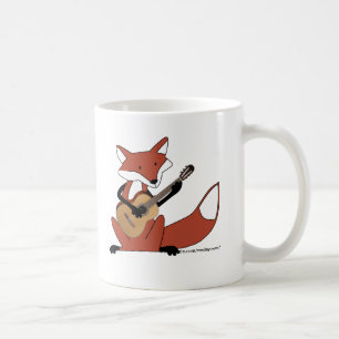 Taza De Café Fox que toca la guitarra