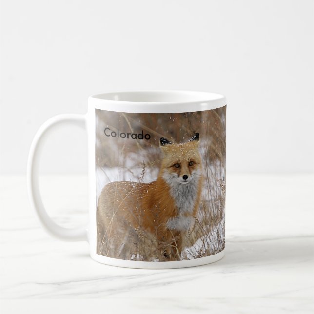 Taza De Café Fox rojo y pistas (Izquierda)