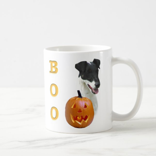 Taza De Café Fox Terrier Boo suave (Derecha)