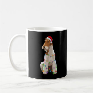 Taza De Café Fox Terrier Christmas Lights Xmas Dog Lover