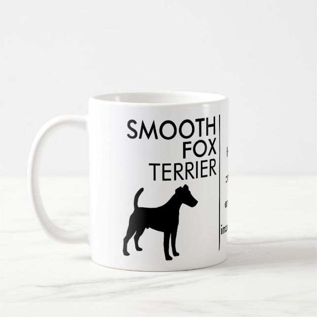 Taza De Café Fox terrier liso, raza del perro (Izquierda)