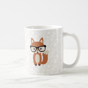 Taza De Café Fox w/Glasses del bebé del inconformista