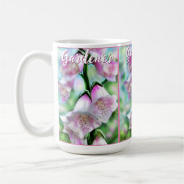 Taza De Café Foxglove Flowers Floral Pink Garden Personalized