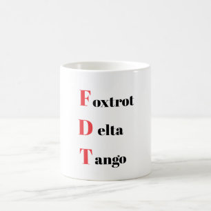 Taza De Café Foxtrot Delta Tango Coffee Mug