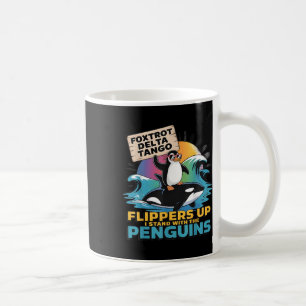 Taza De Café Foxtrots Delta Tangos Pingüino resiste de nuevo pr