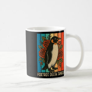 Taza De Café Foxtrots Deltas Tangos Pingüinos Anti Trump 4