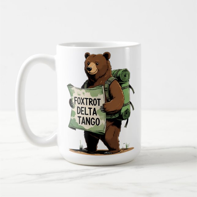 Taza De Café Foxtrots Deltas Tangos Resist Bear Funny Fdt Natio (Izquierda)