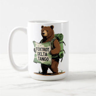 Taza De Café Foxtrots Deltas Tangos Resistir Oso Divertido Fdt 