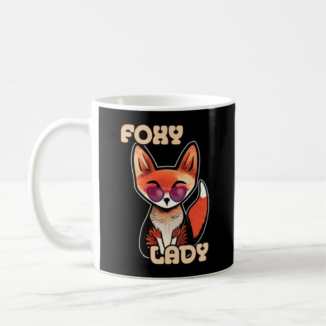 Taza De Café Foxy Lady | Cortar Fox (Izquierda)