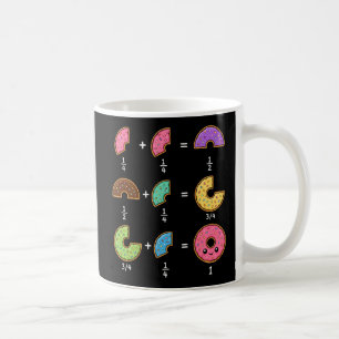 Taza De Café Fracciones de Donut Humor de Aprendizaje de Matemá