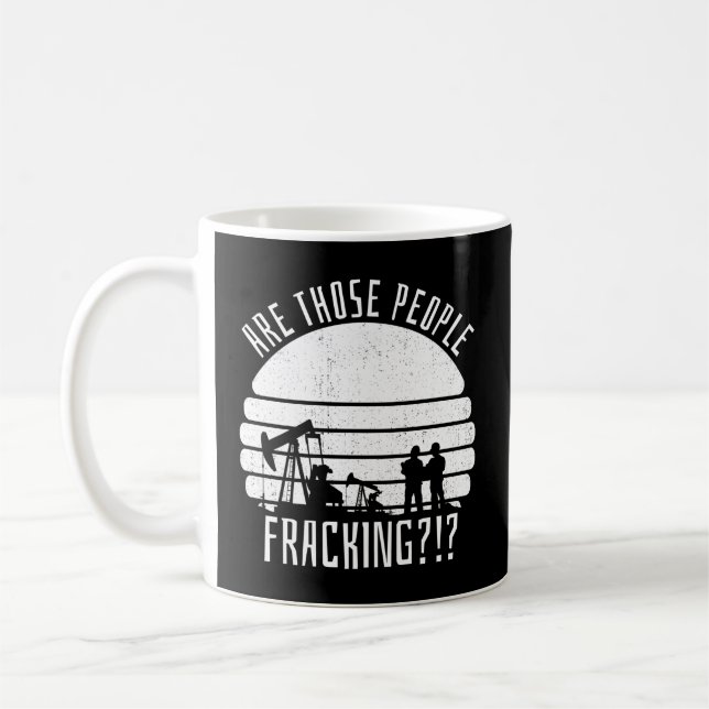 Taza De Café Fracking de campo petrolífero (Izquierda)