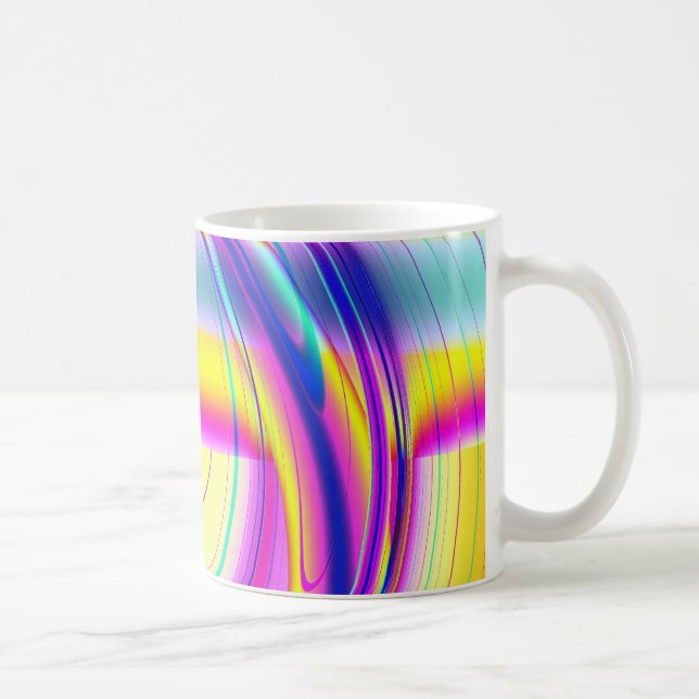 Taza De Café Fractal Abstracto 061012f (Derecha)