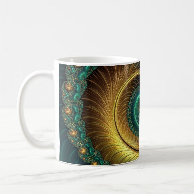 Taza De Café Fractal Art 37 Mug (Izquierda)