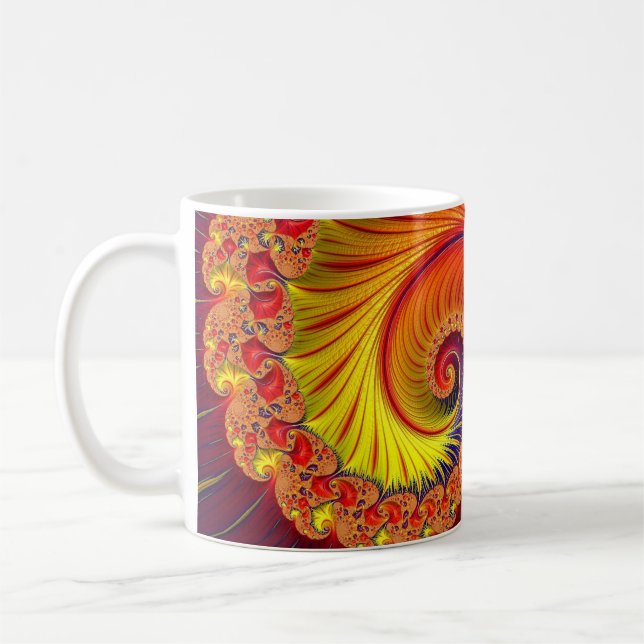 Taza De Café Fractal Art 41 Mug (Izquierda)