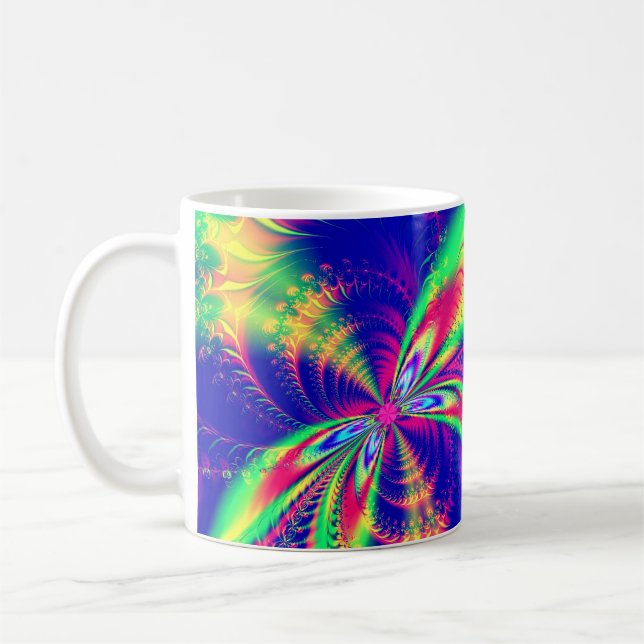 Taza De Café Fractal Art 52 Mug (Izquierda)