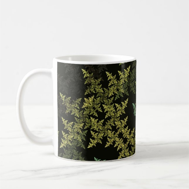 Taza De Café Fractal Camouflage (Izquierda)