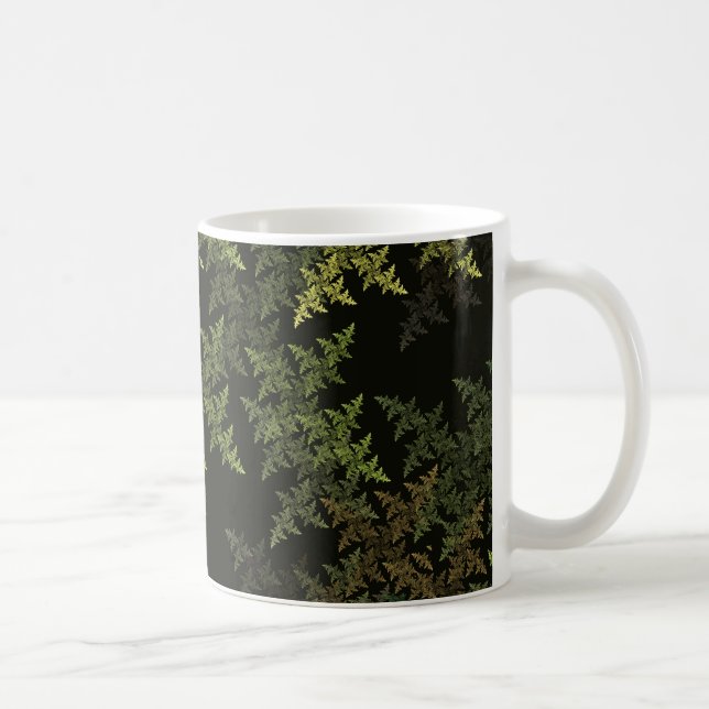 Taza De Café Fractal Camouflage (Derecha)